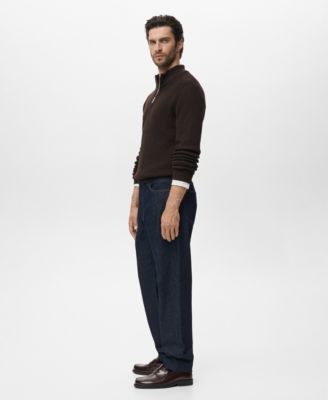 Men's Cotton Perkins Neck Sweater