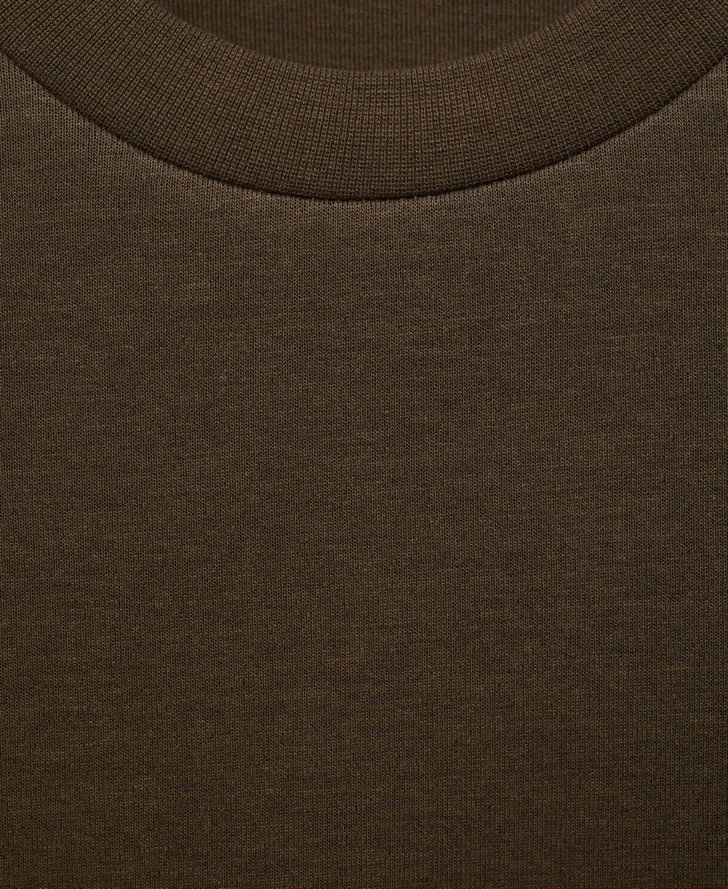Мужская толстовка Mango Regular-Fit Cotton, цвет: Оливковый зелёный — фото 4