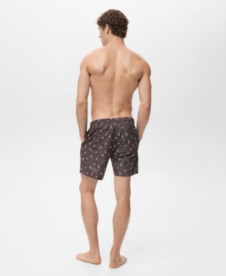 Men's Sailboat Print Swimsuit