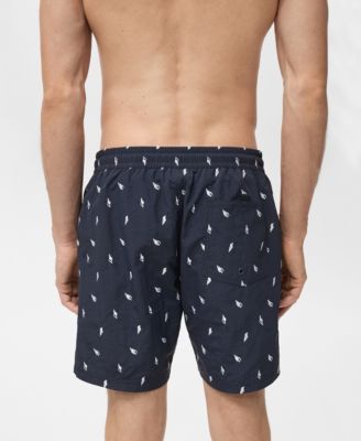 Men's Seashell Print Swimsuit