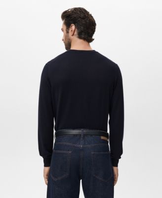 Men's Wool Round-Neck Sweater