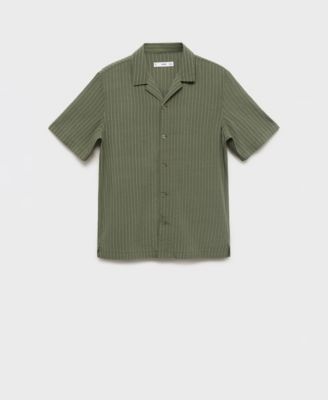 Men's Short Sleeve Striped Shirt