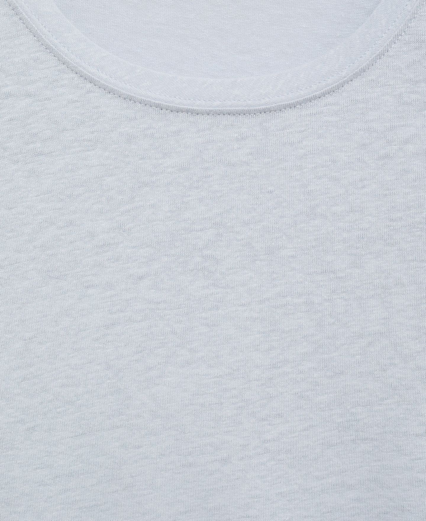 Мужская футболка Mango Linen Slim-Fit, цвет: Аквамариновый зелёный — фото 3