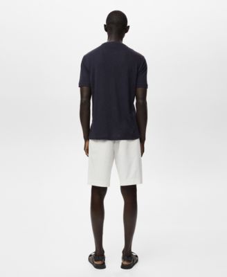 Men's Linen Slim-Fit T-Shirt