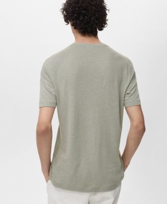 Men's Linen Slim-Fit T-Shirt