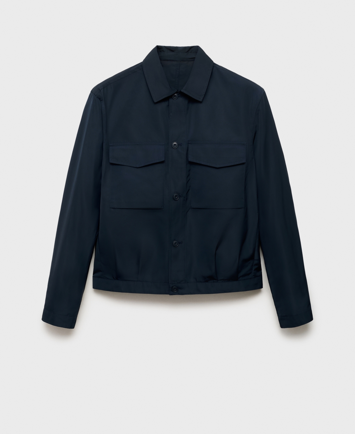 Mango Water Repellent Jacket In Blue