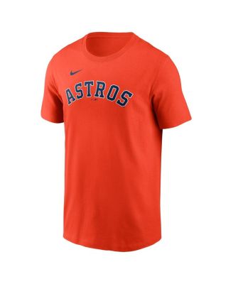 Men's Yordan Alvarez Orange Houston Astros Fuse Name Number T-Shirt