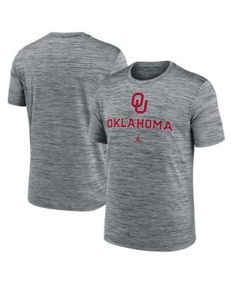 Jordan - Men's Gray Oklahoma Sooners Primetime Velocity T-Shirt