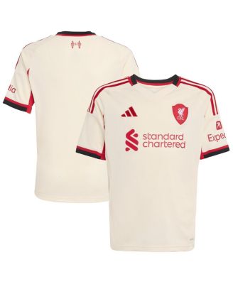 adidas - Big Boys and Girls White Liverpool 2025/26 Away Replica Jersey