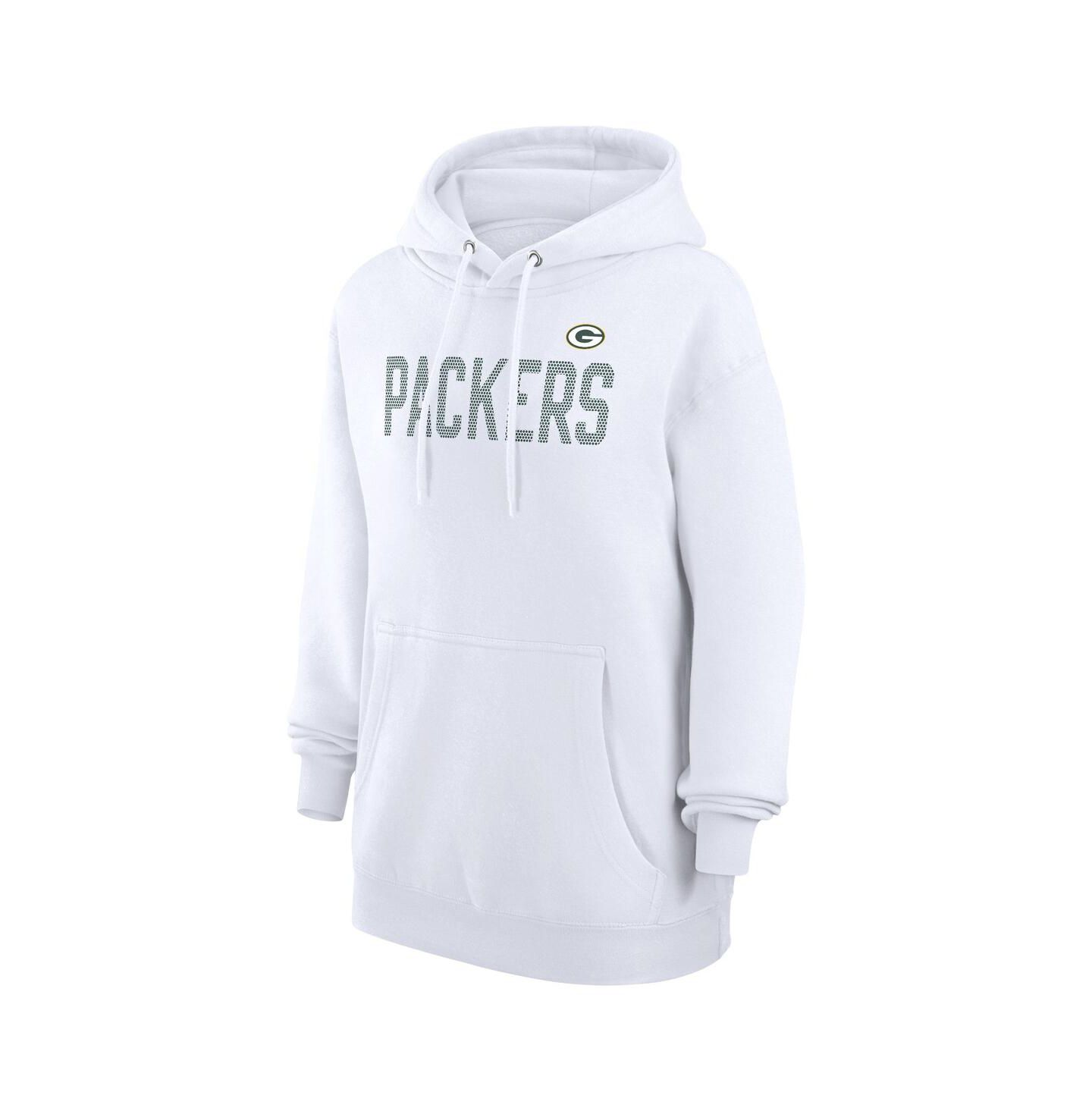 Женское худи G-III 4Her by Carl Banks White Green Bay Packers Dot Print Pullover — фото 2