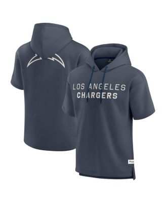 Fanatics - Men's Navy Los Angeles Chargers Elements Future Ground Lettering Short Sleeve Pullover Hoodie