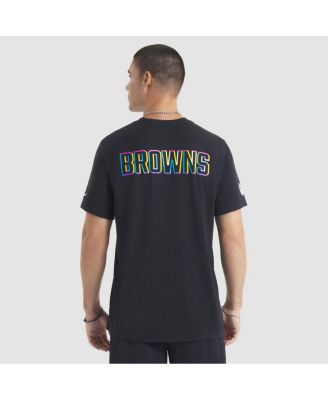 Men's Black Cleveland Browns 2025 NFL Crucial Catch Tri-Blend Dri-FIT T-Shirt