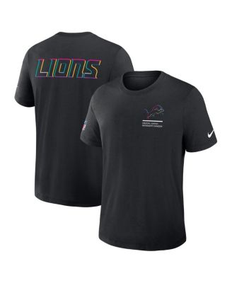 Nike - Men's Black Detroit Lions 2025 NFL Crucial Catch Tri-Blend Dri-FIT T-Shirt
