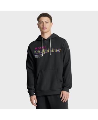 Nike - Men's Black Miami Dolphins 2025 NFL Crucial Catch Sideline Standard Issue Dri-FIT Hoodie