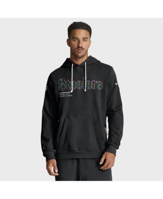Nike - Men's Black Pittsburgh Steelers 2025 NFL Crucial Catch Sideline Standard Issue Dri-FIT Hoodie