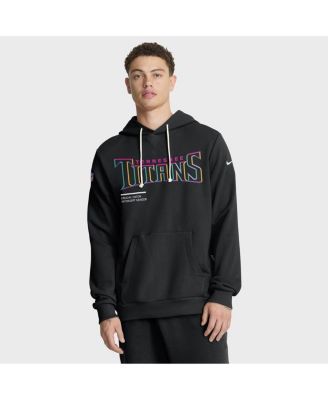 Nike - Men's Black Tennessee Titans 2025 NFL Crucial Catch Sideline Standard Issue Dri-FIT Hoodie