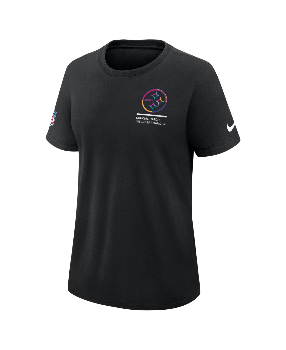 Nike Women's Black New York Giants 2025 Nfl Crucial Catch Tri-blend Dri-fit T-shirt In Black