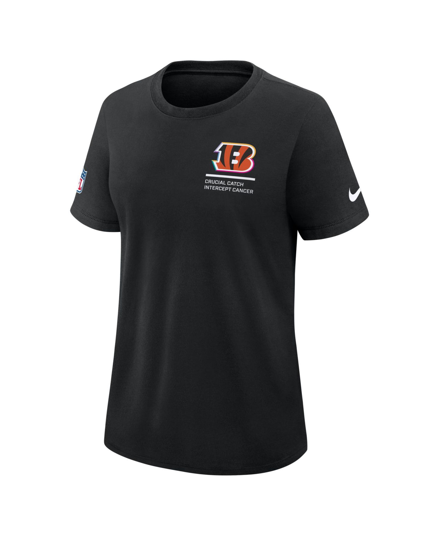 Женская футболка Nike Black Cincinnati Bengals 2025 NFL Crucial Catch Tri-Blend Dri-FIT — фото 5