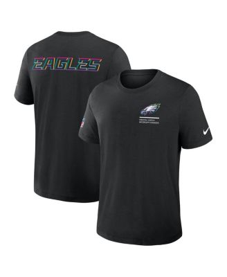 Nike - Men's Black Philadelphia Eagles Tall 2025 NFL Crucial Catch Tri-Blend Dri-FIT T-Shirt
