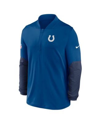 Men's Royal Indianapolis Colts Sideline Dri-FIT Half-Zip Pullover Sweatshirt