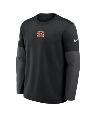 Men's Black Cincinnati Bengals Sideline Scripted to Win Performance Long Sleeve T-Shirt