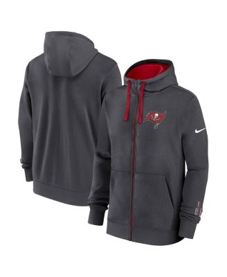 Nike - Men's Anthracite Tampa Bay Buccaneers Primetime Club Full-Zip Hoodie