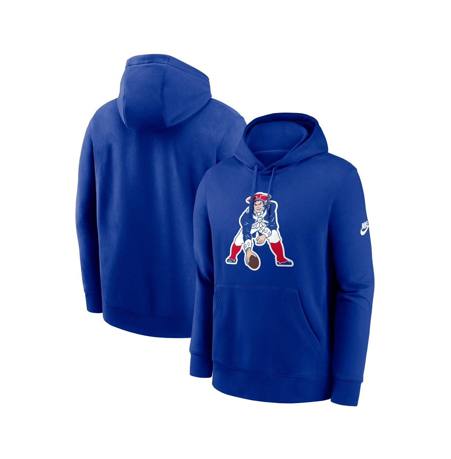 Мужское худи Nike Royal New England Patriots Club Fleece Pullover — фото 1