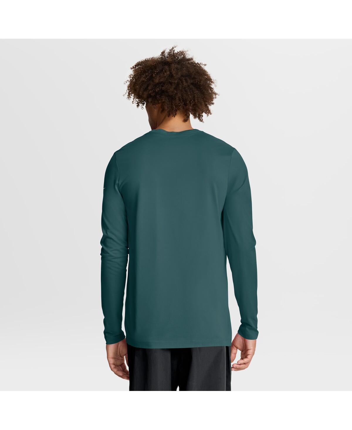 Nike Philadelphia Eagles Legend Icon  Men's Dri-fit Nfl Long-sleeve T-shirt In Green