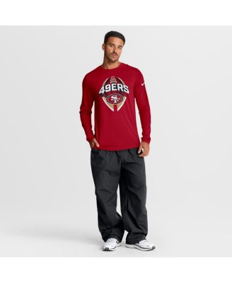Men's Scarlet San Francisco 49ers Primetime Legend Icon Performance Long Sleeve T-Shirt