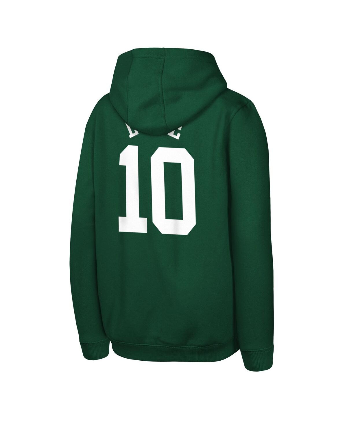 Outerstuff Big Boys And Girls Jordan Love Green Green Bay Packers Mainliner Player Name Number Hoodie In Green