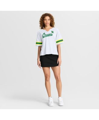 Women's White Oregon Ducks Hometown Premium Script T-Shirt