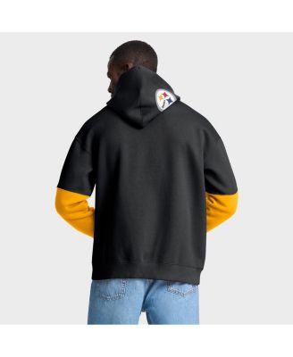 Men's Black Pittsburgh Steelers Helmet Pullover Hoodie