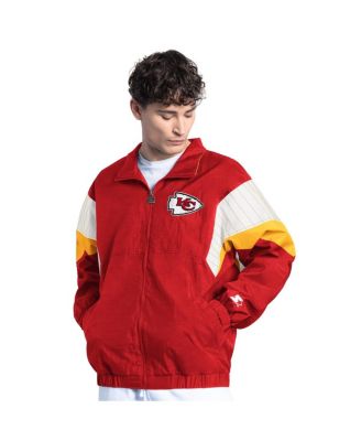 Starter - Men's Red Kansas City Chiefs Yard Line Full-Zip Jacket