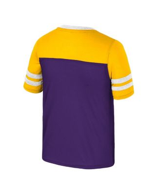 Big Girls Purple LSU Tigers Princess Bubblegum Bling T-Shirt