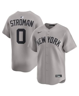 Nike - Men's Marcus Stroman Gray New York Yankees Road Limited Player Jersey