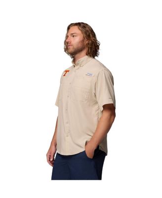 Men's Tan Tennessee Volunteers Tamiami Omni-Shade Button-Down Shirt