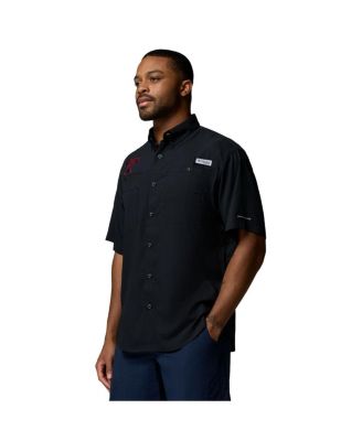 Men's Black Texas A&M Aggies Tamiami Omni-Shade Button-Down Shirt