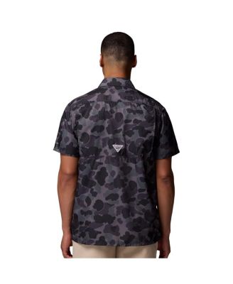 Men's Black South Carolina Gamecocks Super Slack Tide Omni-Wick Button-Up Shirt