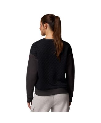 Women's Black Georgia Bulldogs Collegiate Hart Mountain Quilted Sweatshirt