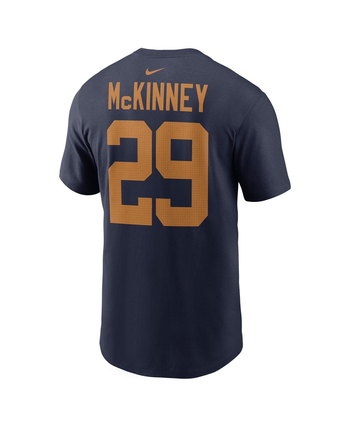 Nike Men's Xavier Mckinney Navy Green Bay Packers The 1923 Classic Name Number T-shirt In Blue