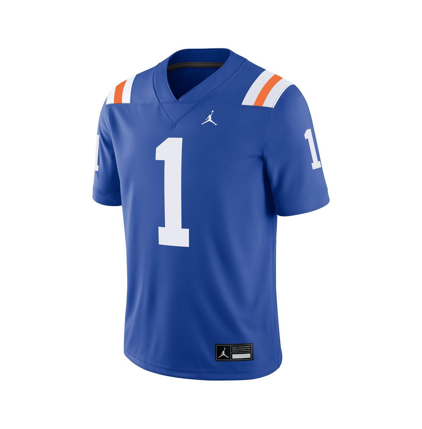 Мужской топ Jordan Royal Florida Gators Alternate Game Jersey — фото 2