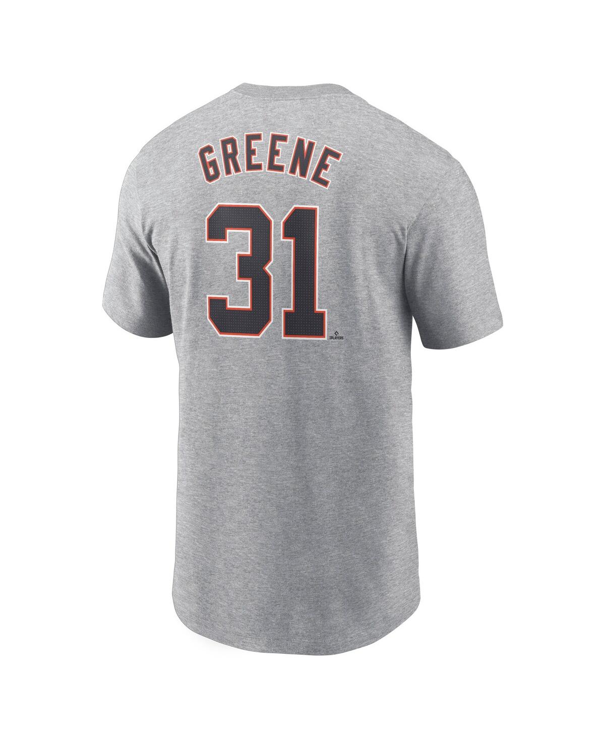 Nike Men's Riley Greene Gray Detroit Tigers Fuse Name Number T-shirt In Gray