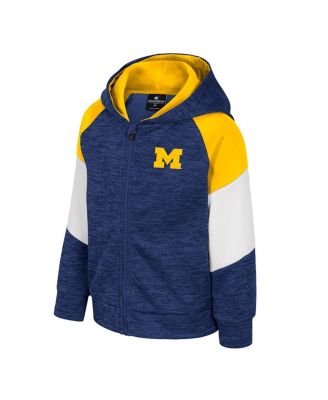 Toddler Navy Michigan Wolverines Spirit Hollow Full-Zip Hoodie