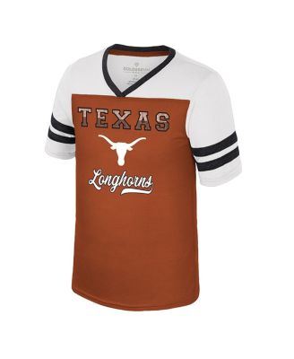 Big Girls Texas Orange Texas Longhorns Princess Bubblegum Bling T-Shirt