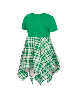 Girls Toddler Green Oregon Ducks Marceline Plaid Dress