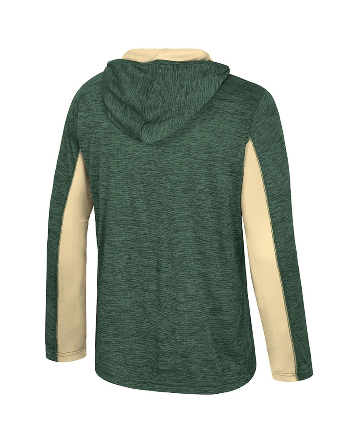 Colosseum Men's Green Colorado State Rams Always Sunny Quarter-zip Hoodie In Green