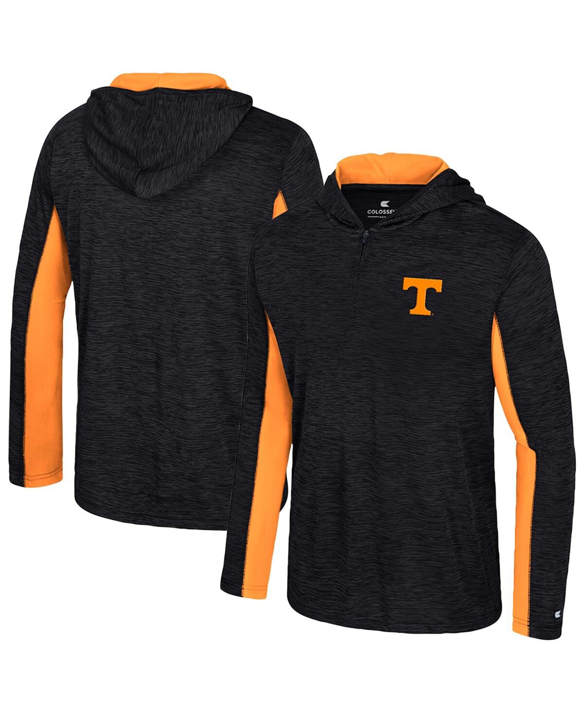 Colosseum Men's Black Tennessee Volunteers Always Sunny Quarter-zip Hoodie