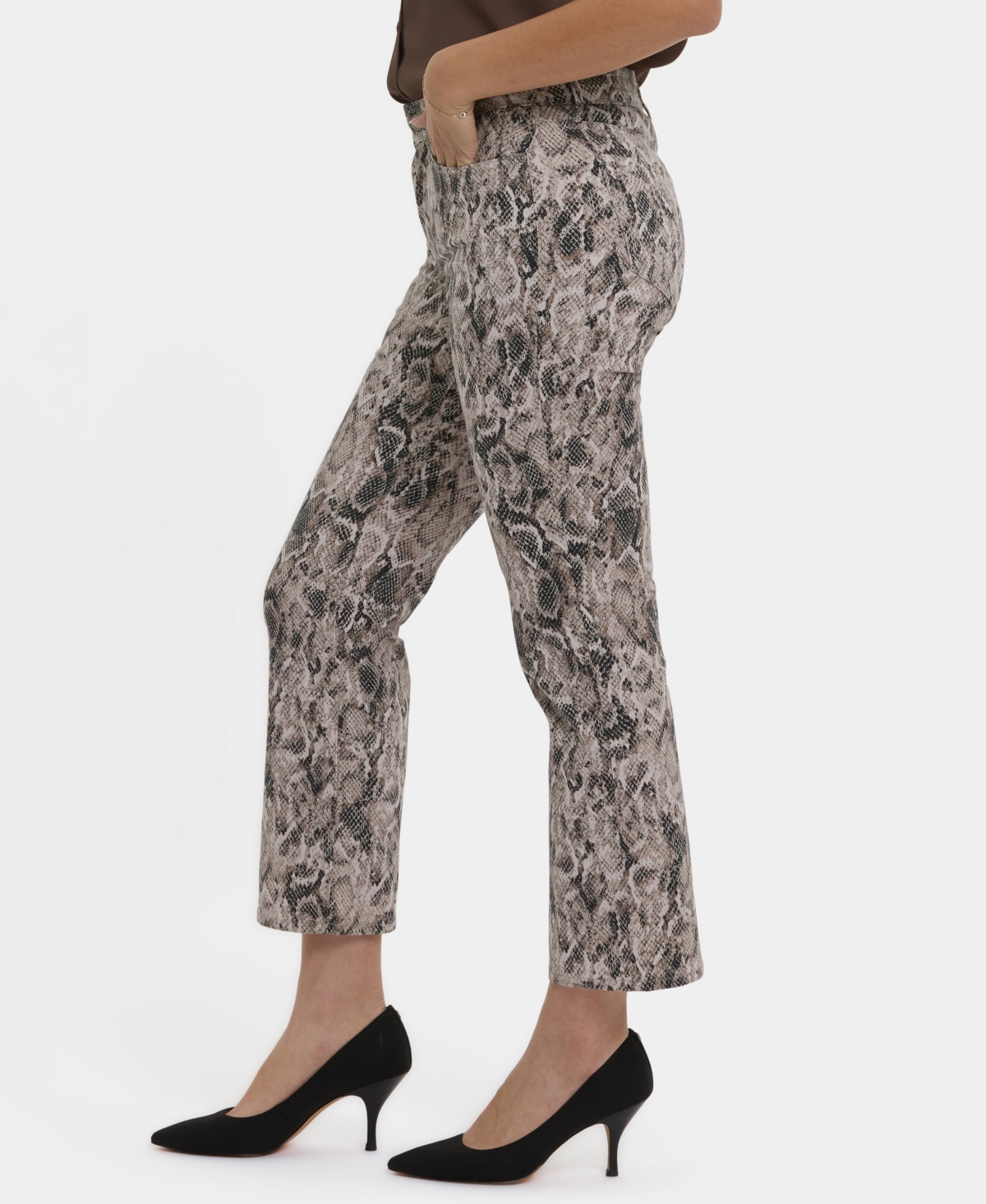 Nydj Marilyn Straight Leg Ankle Jeans In Gray