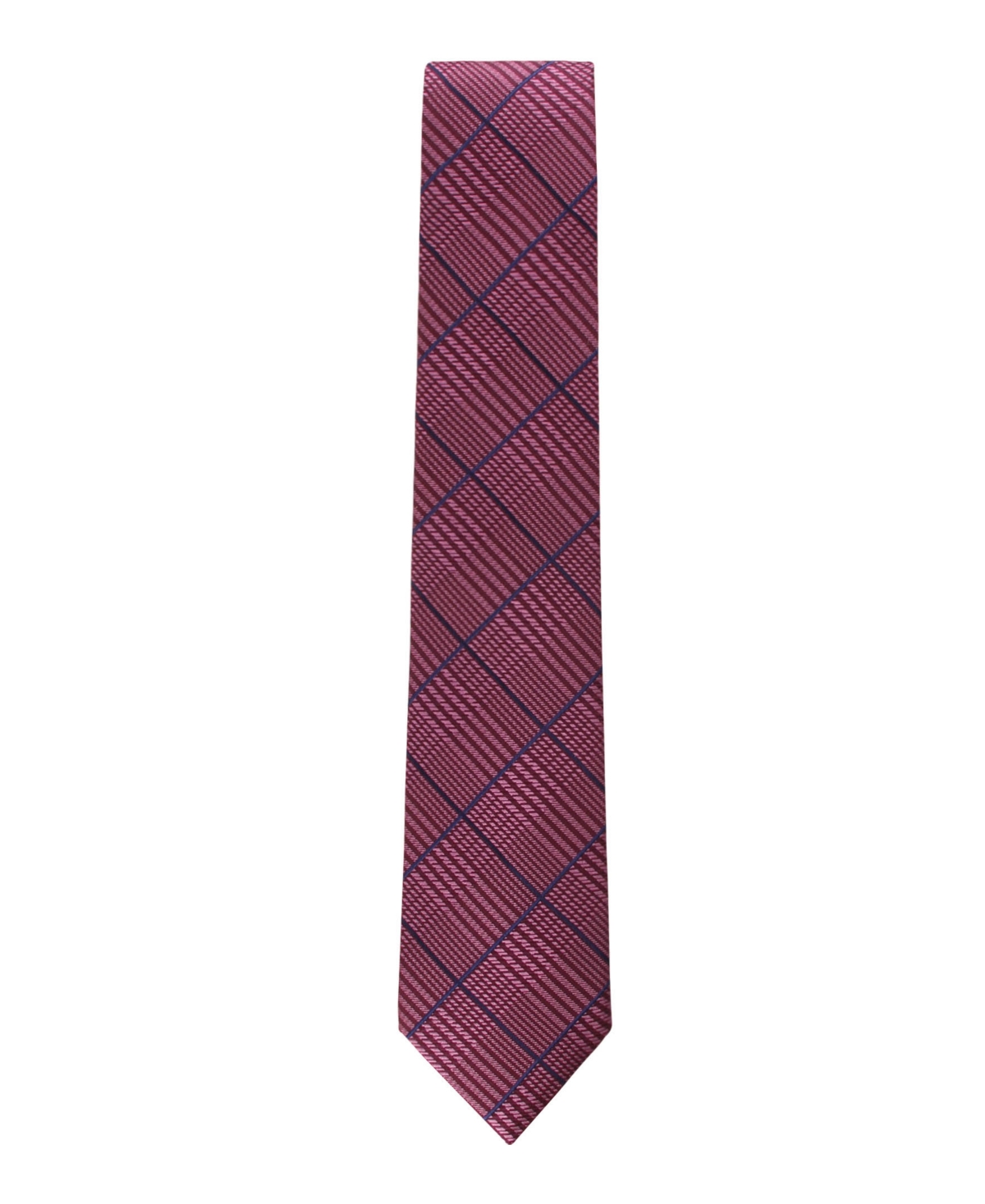 Tommy Hilfiger Men's Graham Glen Plaid Tie In Burgundy