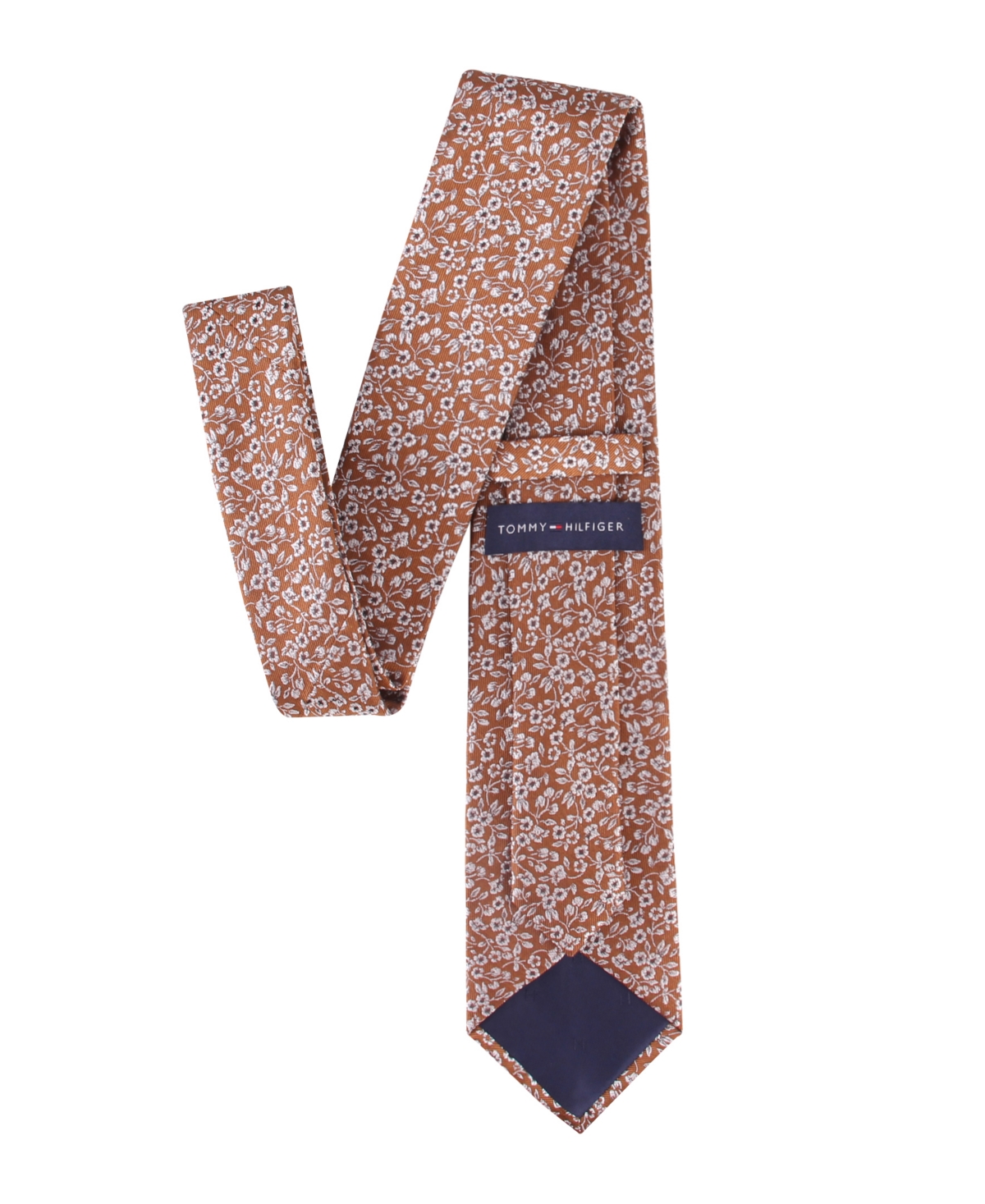 Tommy Hilfiger Men's Luca Floral Tie In Brown
